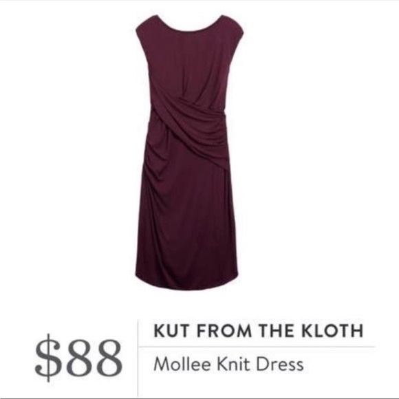 Kut from the Kloth Mollee Knit Dress Faux Wrap - Picture 3 of 9